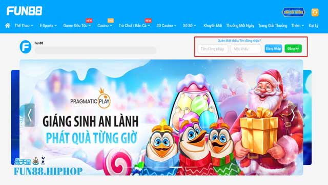 Thực hiện truy cập vô Fun88 